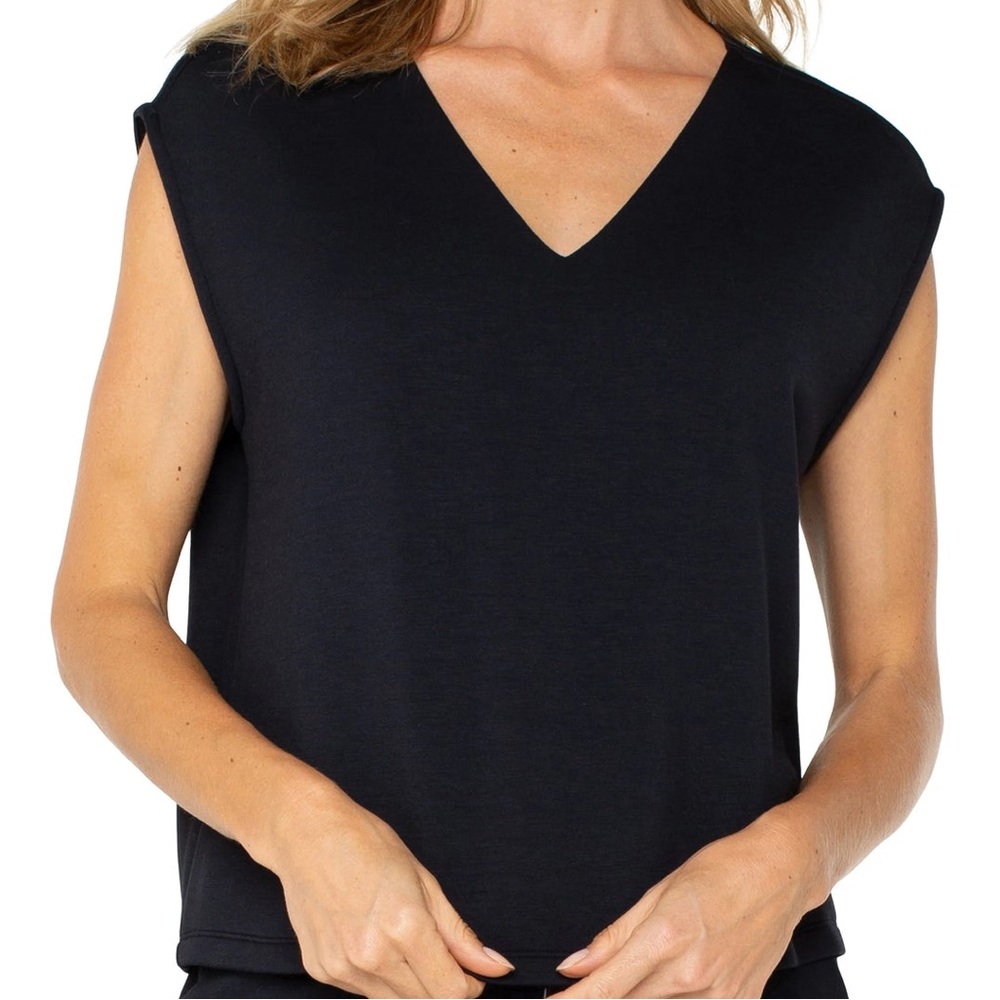 Liverpool Black V-Neck Muscle Tee